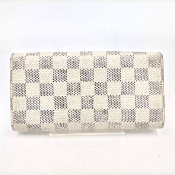 Louis Vuitton LV Long Wallet Portefeuille Sarah White Damier Azur - Picture 2 of 9